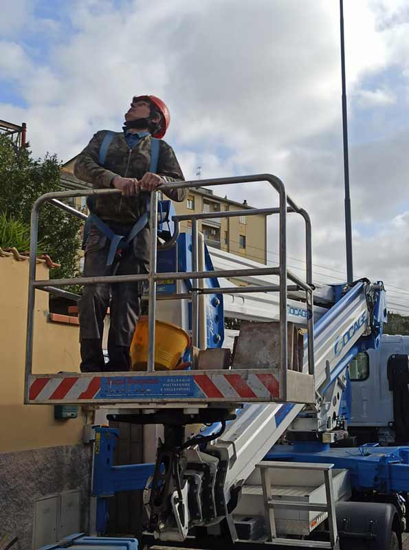 cesta aerea autogrù