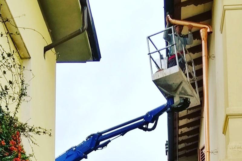 installazione docce rame pluviali